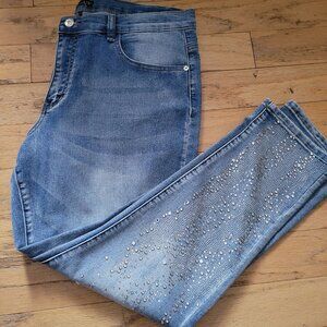 Venus Rhinestone and Crystal Jeans - Size 16